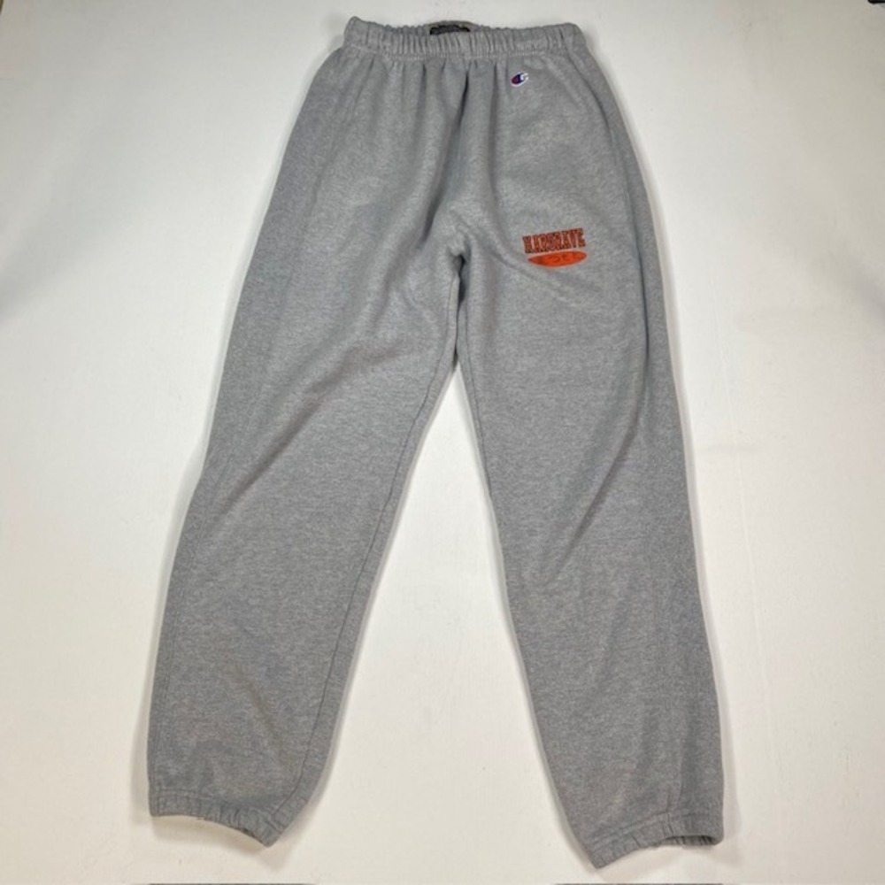 Champion Premium Reverse Weave Sweatpants Gray Hargrave Graphic Mens Small‎